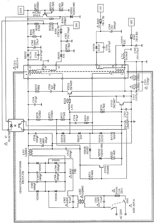 單管自激電路圖