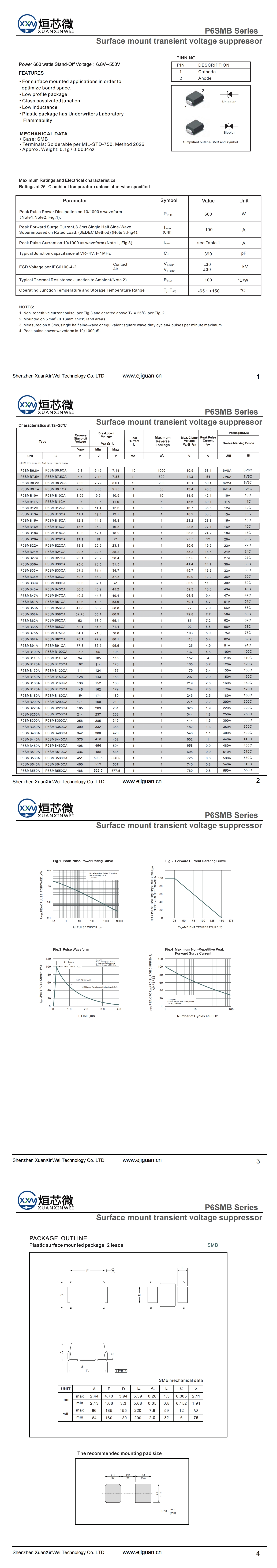 P6SMB480CA